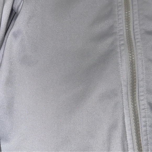 Nike 3T Toddler White Full Zip White Jacket Purple Polka Dot Trim - Picture 10 of 15